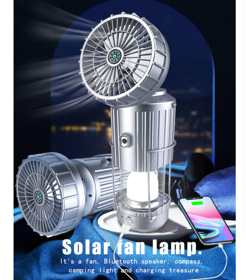 Versatile solar-powered camping lantern🔥（With Bluetooth）