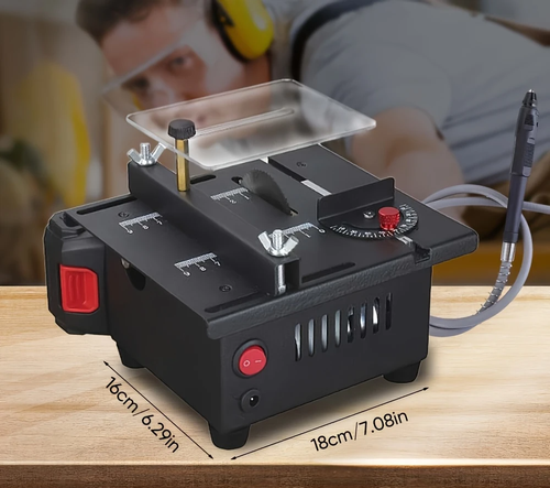 ⚙️Serrote de mesa mini, máquina multifuncional portátil ajustável para corte, lixação e escultura, serrote de mesa manual preciso, ajuste de velocidade em 7 níveis, adequado para lixação e corte de metal, madeira e alumínio, presente perfeito para aniversário de homem, surpresa para marido no Dia dos Namorados, presente para ele no Dia dos Namorados
