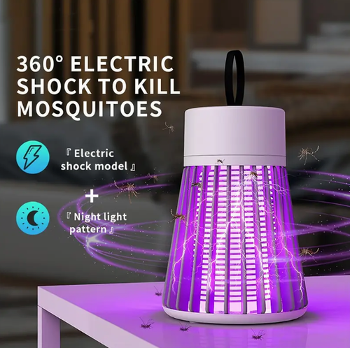 Matador de Insetos, Armadilha Elétrica para Mosquitos, Lâmpada LED Sem Radiação USB, Mata Percevejos, Ideal para Uso Interno, Mata Mosquitos, Moscas, Mosquitos, Mariposas e Moscas de Frutas, Acompanha Pincel Pequeno
