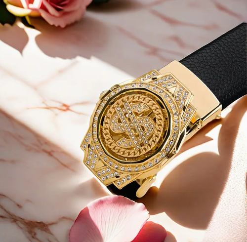 Cinto Masculino com Fivela Giratória – Formal e Casual