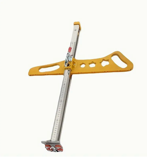 Uma ferramenta de corte de drywall dobrável de metal, um dispositivo milagroso para aparar drywall, ferramenta de carpintaria dobrável e fácil de armazenar para corte de alta precisão, feita de estrutura de liga para posicionamento de alta precisão, simples e rápido, corte sem pó.