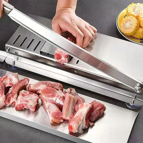 🔪🥩Processador de alimentos durável para cozinha doméstica, moedor de carne, cortador manual de carne de aço inox, cortador pesado de costelinhas e ossos, lâminas ajustáveis para carne bovina, carne de cordeiro, frango e legumes.
