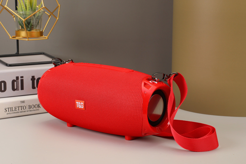 Caixa de som Bluetooth de tecido, à prova d'água para uso externo, subwoofer, alto-falante de duplo diafragma, som de alta qualidade, portátil, com entrada para cartão e função de chamadas.