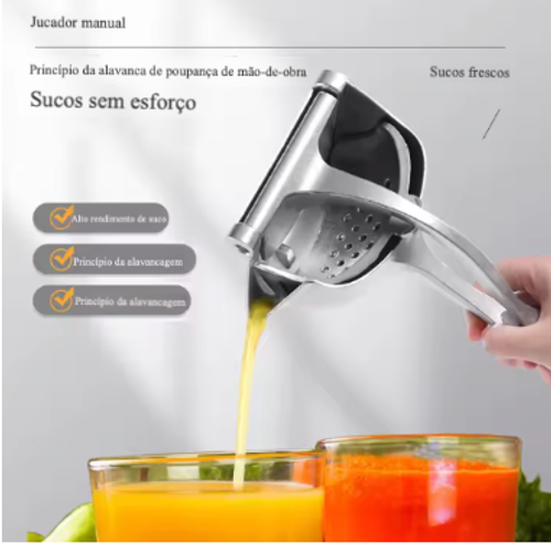 Espremedor Manual Portátil de Cítricos – Com Filtro, para Limões e Laranjas.