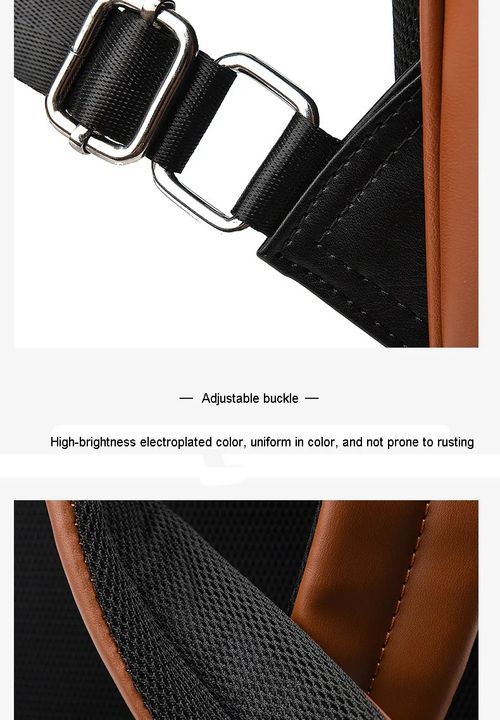 Large-capacity, multi-compartment waterproof leather backpack