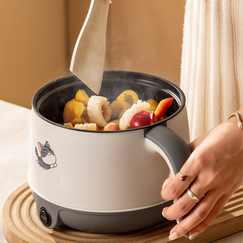 Multi Purpose Cooker Mini Electric Hot Pot Nonstick Electric Cookware Frying Pan Electric Skillets