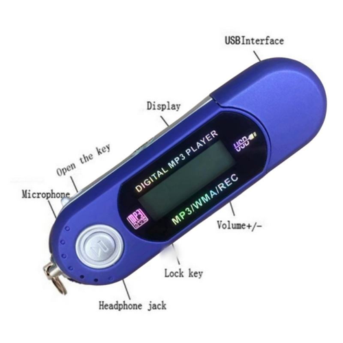 8GB Digital MP3,WAV MP4 Player Hi-Fi Audio Built-In Speaker Earphone Port FM Radio Voice Recorder for 5.2 Aluminum Alloy