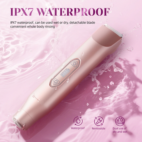 Portable Mini Women Bikini Trimmer Electric Shaver Dual Head Facial Hair Remover Rechargeable Waterproof Body Grooming Tool