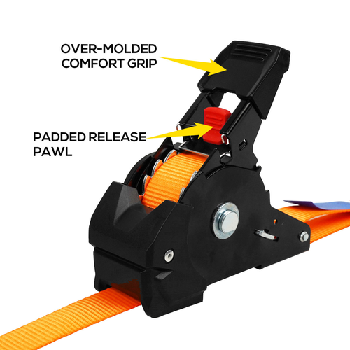 Automatic Retractable Ratchet Tie-down Strap Car Tie-down Straps, Motorcycle Luggage Securing Straps, Cargo Tie-down Straps.