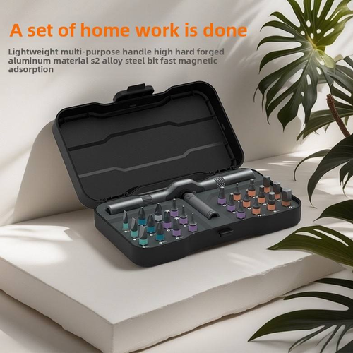 24-in-1 High Hardness Cross-Border Ratchet Screwdriver Set Industrial Steel Multi-Functional Repair Disassembly Tool Set