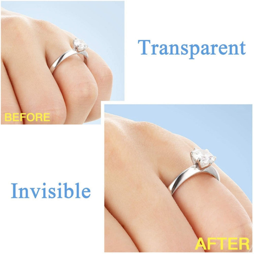 8 Sizes Silicone Transparent Ring Size Adjuster Resizer Loose Rings Reducer Ring Sizer Fit Any Circular Jewelry Tools Useful