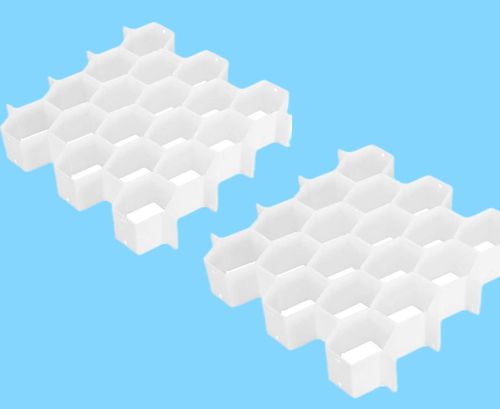 Plastic Honeycomb-Style Adjustable Drawer Organizer Dividers Can Be Cut Freely Combined Organize Underwear Socks Storage