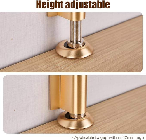 Door Stoppers 2026 New Magnetic Door Stoppers for Bottom of Door Security No Drill Invisible Doorstops for Inside