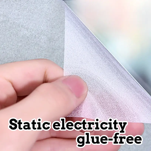 Window Privacy Film, Static Cling Removable Window Tint, Sun and UV Blocker for Glass Doors, Reflective Mirror Privacy Film