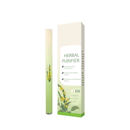 Herbal Diffusion Pen with Mullein Extract & Thyme Mint for Lung Cleaning Fresh Oral Air & Quitting Bad Habits (600 Uses)