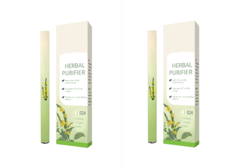 Herbal Diffusion Pen with Mullein Extract & Thyme Mint for Lung Cleaning Fresh Oral Air & Quitting Bad Habits (600 Uses)