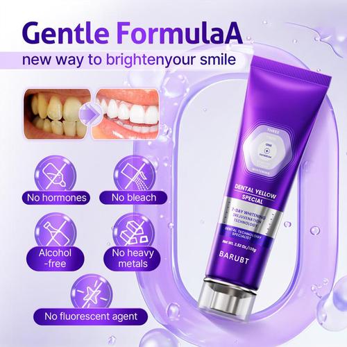 Brightening & Color-Correcting Toothpaste — Removes Yellow Stains and Bad Breath, Protects Teeth, Freshens Breath, and Whitens Teeth