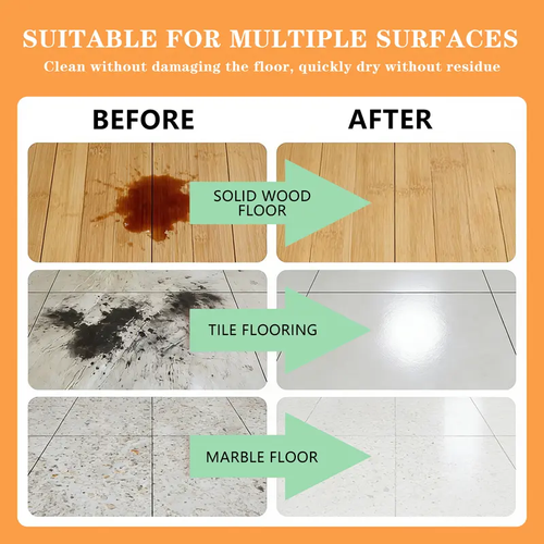 Floor Cleaning Tablets - Safe for Wood Tile Marble Quick Dry No Residue 24 Tablets Lemon Scent