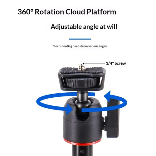 360 Rotatable Foldable Phone Tripod Stand Magnetic Selfie Stick Tripod with Aluminum Strong Magnetic Holder for Desk Table