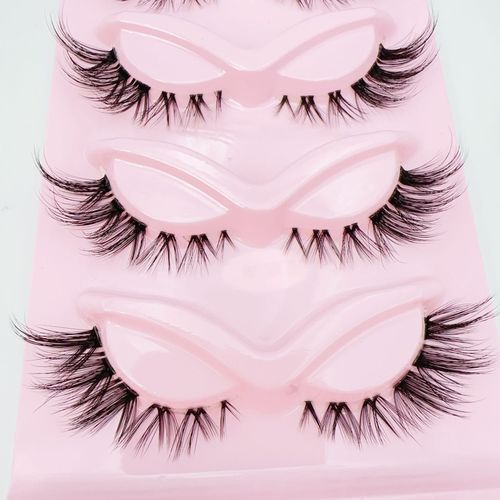 3D Faux Mink Cruelty-Free Glossy False Eyelashes Wholesale Dramatic Wispy Eyelash Extensions Handmade Reusable Natural Fake