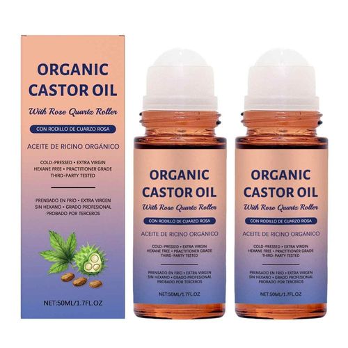 Natural Organic Cold Pressed Castor Oil Roll on for Body Hair Care Nourishing Treatment