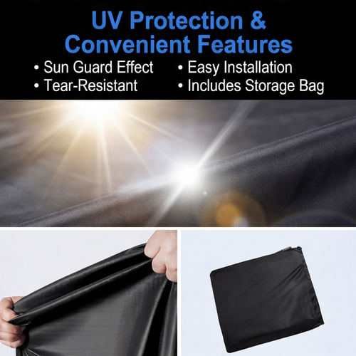 Heavy Duty Waterproof Motorcycle Cover 300D Outdoor Motorbike Cover UV Rain Snow Protection All Season