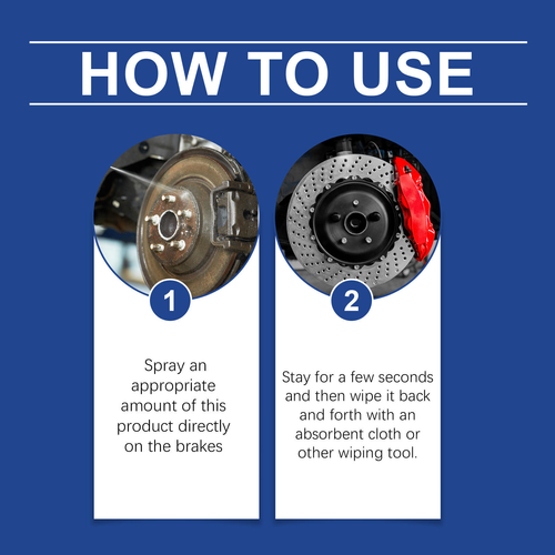 Car Brake Parts Cleaner Brake Rust Removal Brake Cleaner Spray Eliminate Noise Auto Motorcycle