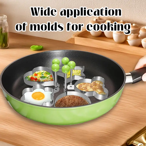 5 Counts Set Fried Egg Rings Molds, Multifunctional Breakfast Tool