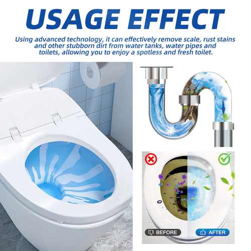 Toilet Bowl Cleaners, Automatic Toilet Tank Cleaner Tablets, Blue Toilet Bowl Cleaner Tablets for Deodorizing & Descaling, Powerful Cleaning, Slow-Release Against Tough Stains 20Pack