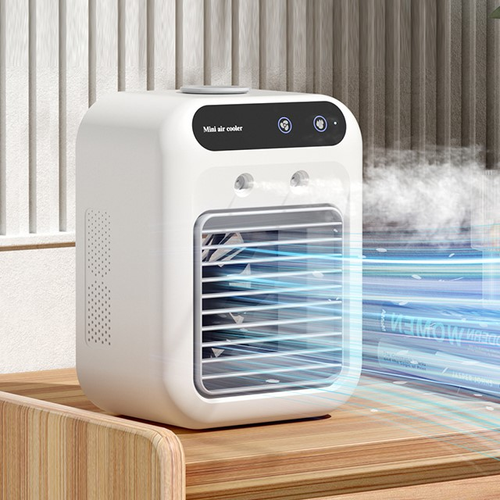 Good Quality Air Cooler Fan Portable Personal Desktop Fan with Water Mist Spray Night Light Air Conditioner
