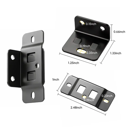 20 Pack Quick Fitting Furniture Joint Bracket, Duty Corner Brace Joint Right Angle Bracket, Stainless Steel Furniture Corner Connectors with Screws for Drawers, Cabinets, Tables, and Chairs