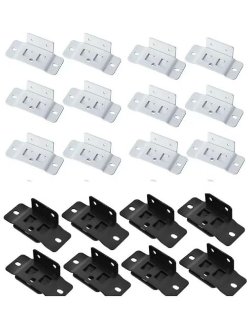 20 Pack Quick Fitting Furniture Joint Bracket, Duty Corner Brace Joint Right Angle Bracket, Stainless Steel Furniture Corner Connectors with Screws for Drawers, Cabinets, Tables, and Chairs