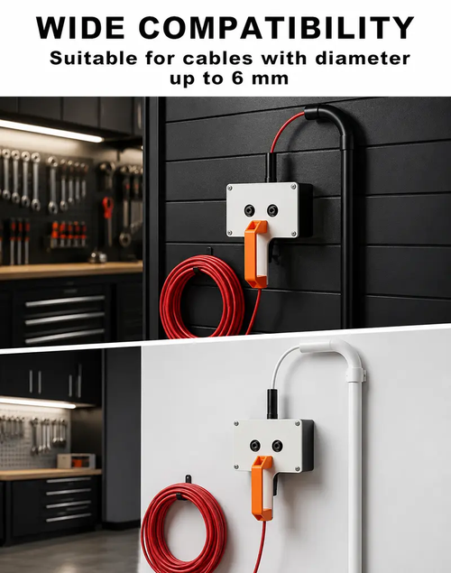 Orange Wire Puller Hand Tool - Durable & Reliable Construction, 0.3in Max Cable Capacity, Easy Wall Wire Fishing, DIY Tools Compatible, Improved Work Efficiency Cable Installation Solution for Residential Use, Commercial