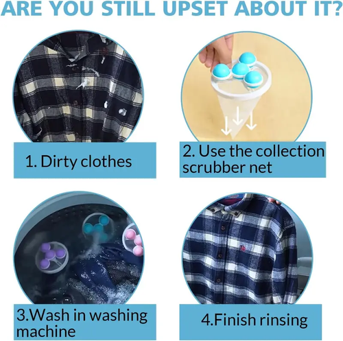 Reusable Washing Machine Hair Filter Bag | Magic Pet Hair Catcher & Lint Remover | Durable Laundry Essential for Clogged Drains