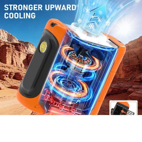 3-in-1 Waist-Mounted Power Bank, Light, and Fan