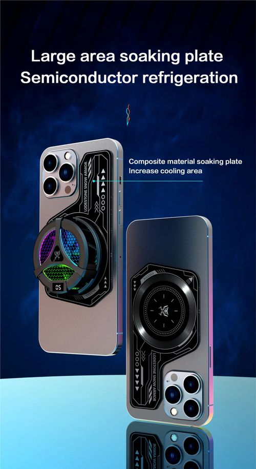 Stick-on mobile phone cooler