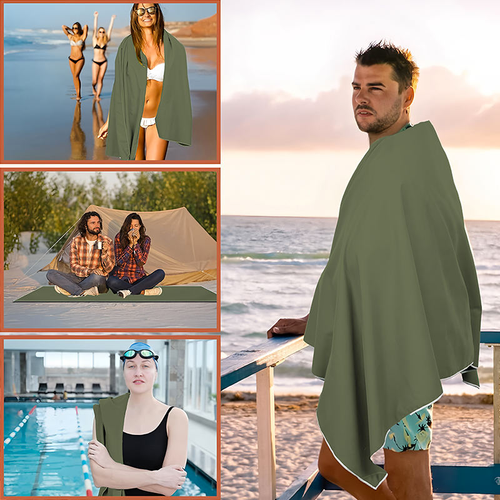 Outdoor magnetic bath towel