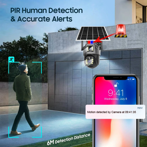 Solar-Powered Security Camera