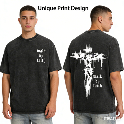 Cross-shaped short-sleeved shirt