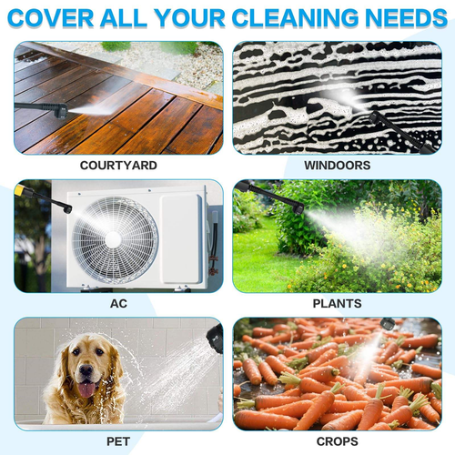 Cordless Pressure Washer Portable Cordless High-Pressure Electric Car Washer Wireless Water Gun Cleaning Machine Car Washer