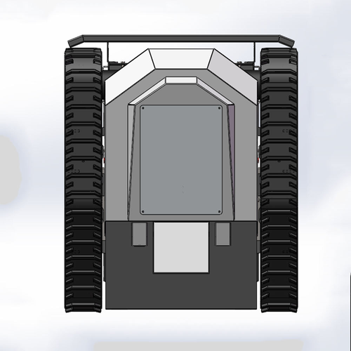 New Design Manufacturer Agriculture Remote Control Self Propelled Rubber Crawler Lawn Mower