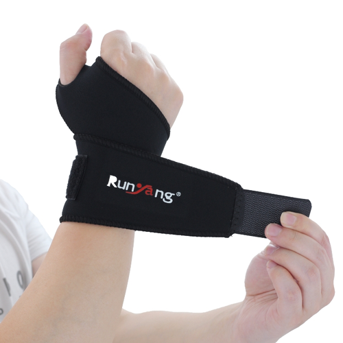 Breathable, wrap-around compression sports wrist brace（2 pieces）