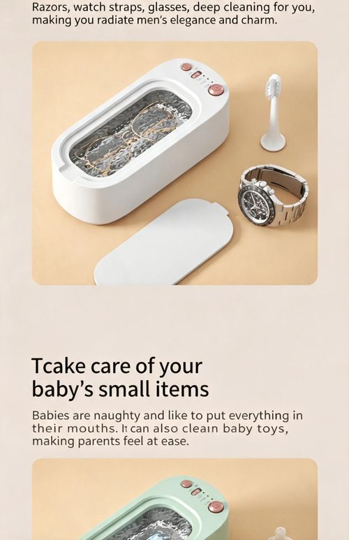 Ultrasonic Eyeglass Cleaner (suitable for cleaning necklaces, jewelry, and metal cutlery)