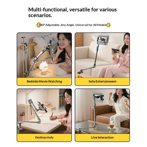 Three-section lazy holder, suitable for both smartphones and tablets.