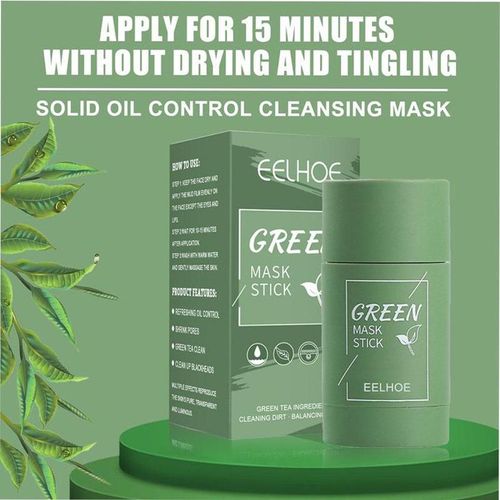 Green Tea & Clay Purifying Stick Mask - Oil Control & Pore Minimizing Facial Treatment (40g)