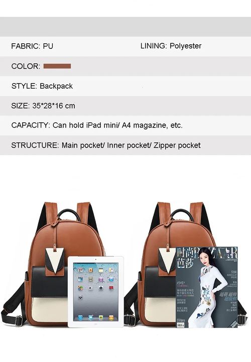 Large-capacity, multi-compartment waterproof leather backpack