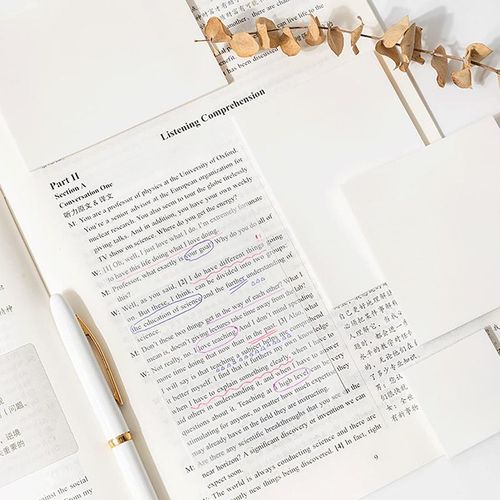 Transparent Sticky Notes Self-Stick Note Pads Waterproof Memo Pad Scratch Pad, 150-Sheets Pack (Clear, 3 Different Sizes)