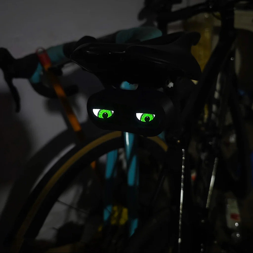 Devil Eye Tail Light for Bicycles Motorcycles & Electric Vehicles-Customizable Single,Dual Screen LCD 5V Export App