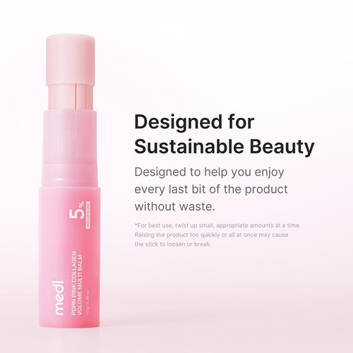Pink Collagen Volume Multi Balm | All In One Volufiline, PDRN, NAD Stick for Youthful-Looking, Helping Look of Fine Lines, Firming Care, Anti-Aging Care | For Under-Eyes, Neck, Forehead, Smile Lines, Lip Care | Korean Skincare