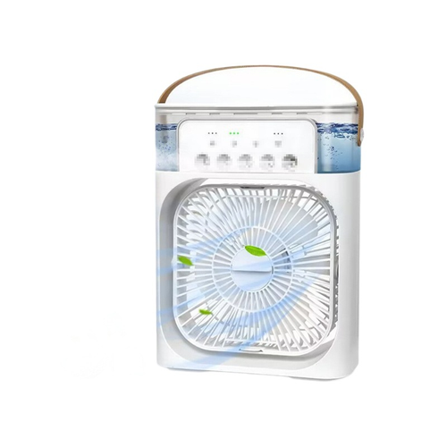 Four-in-one portable air humidifier, cooling USB fan, with 7-color night light